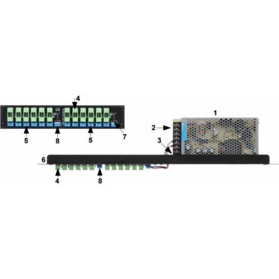 Delta ПИТАТЕЛЬ RACK ZR12-150/LZ-12 12 V DC 12.5 A