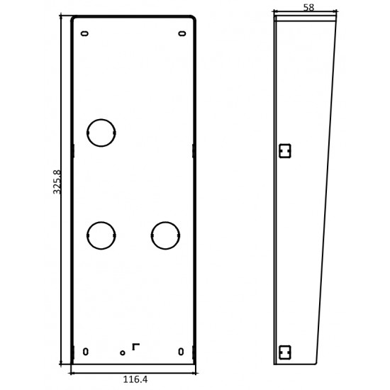 Hikvision SURFACE HOUSING DS-KABD8003-RS3 Hikvision