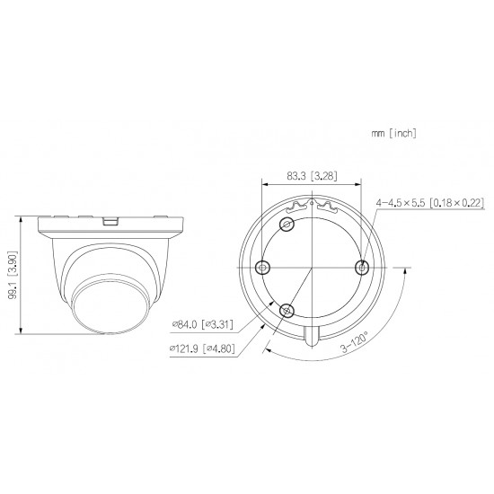 Dahua IP-КАМЕРА IPC-HDW2249TM-S-IL-0280B WizSense - 1080p 2.8 mm DAHUA