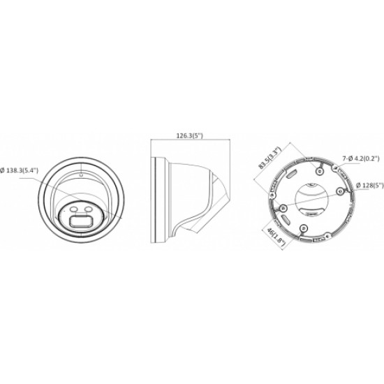 Hikvision IP-КАМЕРА DS-2CD2366G2-IU(2.8MM)(C)(BLACK) ACUSENSE - 6 Mpx Hikvision