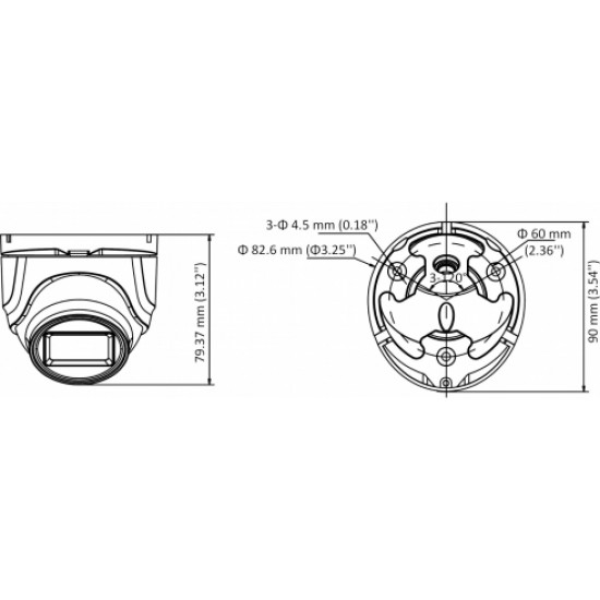 Hikvision AHD, HD-CVI, HD-TVI, PAL-КАМЕРА DS-2CE76H0T-ITMFS(2.8MM) - 5 Mpx Hikvision