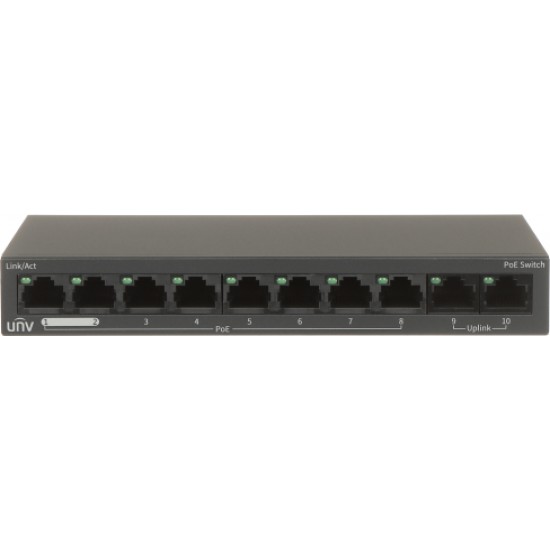 Uniview КОММУТАТОР POE NSW2020-10T-POE-IN 8-ПОРТОВЫЙ UNIARCH