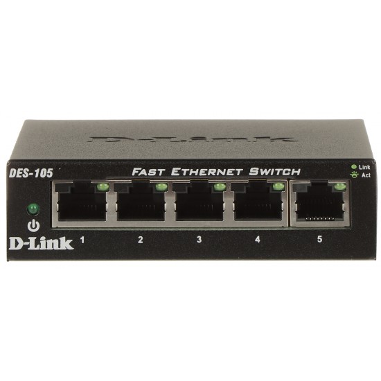 D-Link КОММУТАТОР   DES-105/E 5-ПОРТОВЫЙ D-Link