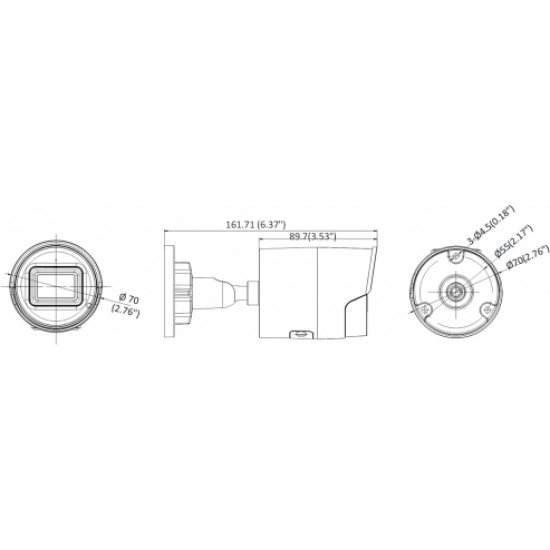 Hikvision IP-КАМЕРА DS-2CD2086G2-IU(2.8MM)(C)(BLACK) ACUSENSE - 8.3 Mpx Hikvision