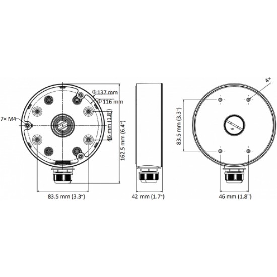 Hikvision РУКОЯТКА КАМЕРЫ DS-1280ZJ-PT6 Hikvision