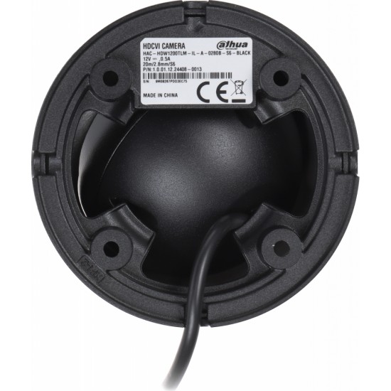 Dahua AHD, HD-CVI, HD-TVI, PAL-КАМЕРА HAC-HDW1200TLM-IL-A-0280B-S6-BLACK - 1080p 2.8 mm DAHUA