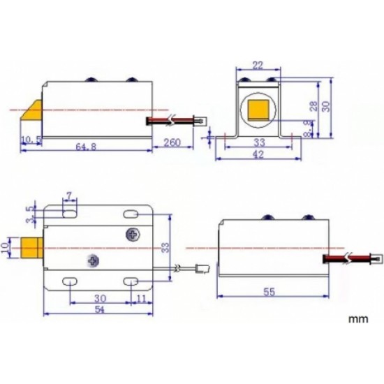 Atlo ЭЛЕКТРОМАГНИТНЫЙ ЗАЖИМ ДЛЯ ШКАФА ATLO-DT-L08