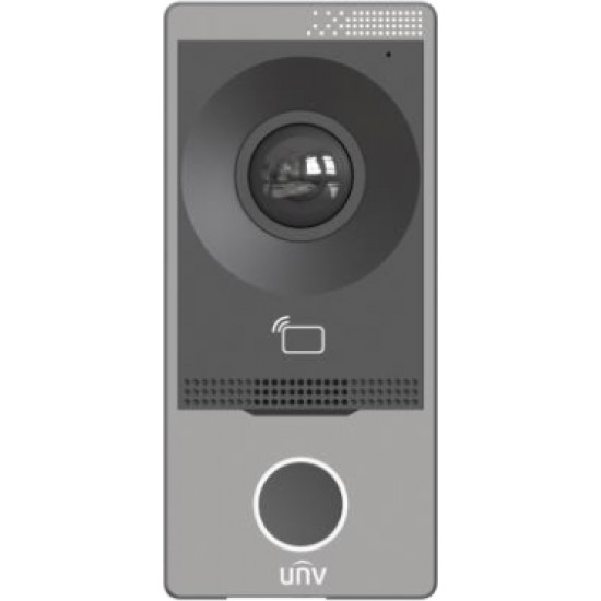 Uniview OEU-201B-HMK-W ~ UNV Уличная IP/WiFi вызывная панель видеодомофона с PoE и RFID считывателем на 2000 карт настенная (Пластик)