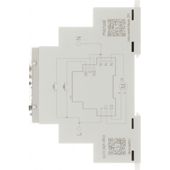 Blebox SMART CONTROLLER FOR ROLLER SHUTTERS SHUTTERBOX-DIN/BLEBOX Wi-Fi, 230 V AC