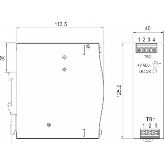 Mean Well ИМПУЛЬСНЫЙ БЛОК ПИТАНИЯ NDR-120-24 MEAN WELL