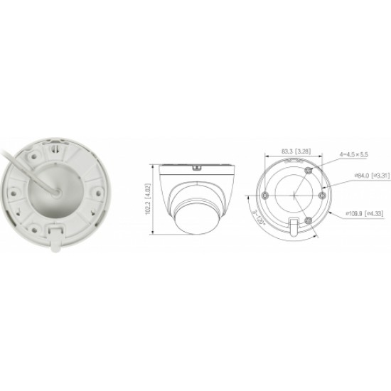 Dahua IP-КАМЕРА IPC-HDW1430DT-SAW-0280B Wi-Fi, - 3.7 Mpx 2.8 mm DAHUA