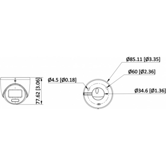 Hikvision AHD, HD-CVI, HD-TVI, PAL-КАМЕРА DS-2CE70DF3T-LMFS(2.8MM) Smart Hybrid Light ColorVu - 1080p Hikvision