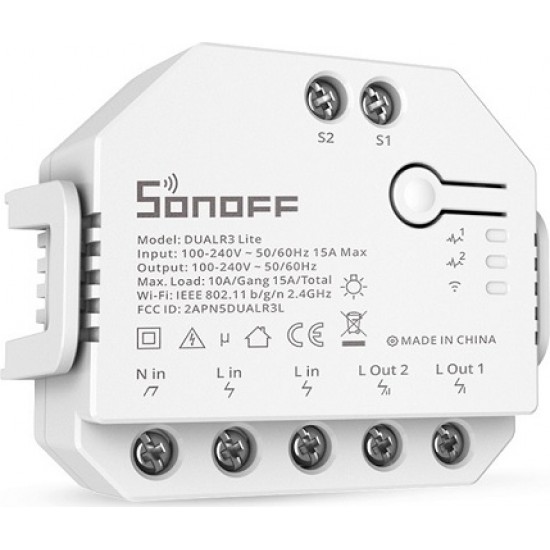 Sonoff Smart 2-channel Wi-Fi Switch with Electricity Metering