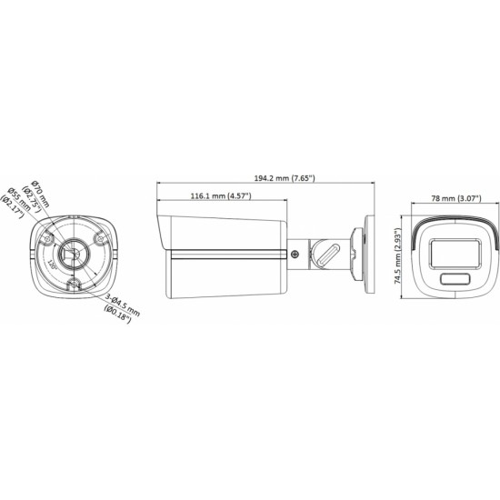 Hikvision HD-TVI-КАМЕРА DS-2CE12KF3T-LE(2.8MM) Smart Hybrid Light ColorVu - 3K Hikvision