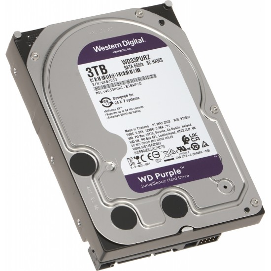 Western Digital ДИСК ДЛЯ РЕГИСТРАТОРА HDD-WD33PURZ 3TB 24/7 WESTERN DIGITAL