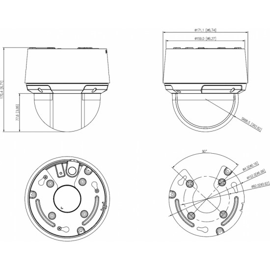 Dahua IP КАМЕРА ВНЕШНЯЯ БЫСТРООБОРОТНАЯ SD4A216DB-HNY WizSense 5 ... 80 mm DAHUA