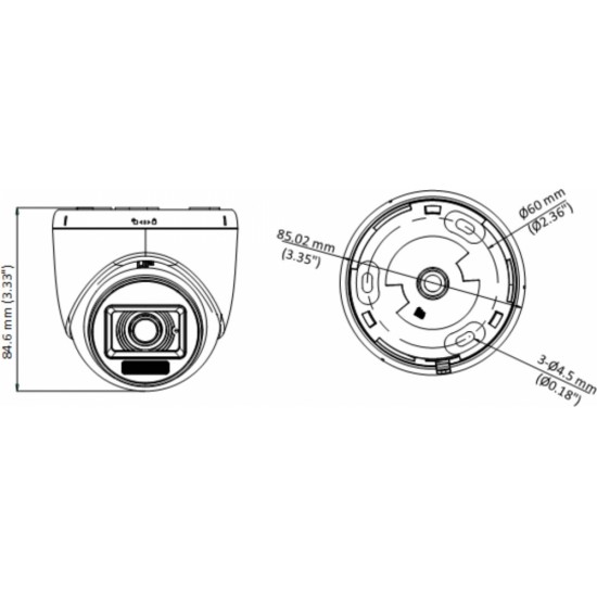 Hikvision AHD, HD-CVI, HD-TVI, PAL-КАМЕРА DS-2CE76K0T-LPFS(2.8MM) Smart Hybrid Light - 3K Hikvision