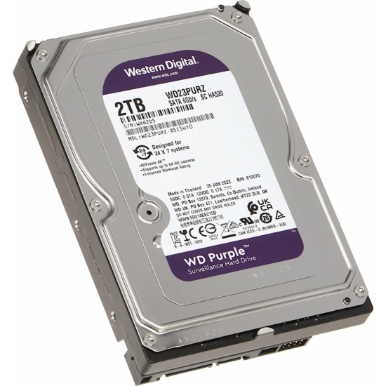 Western Digital ДИСК ДЛЯ РЕГИСТРАТОРА HDD-WD23PURZ 2TB 24/7 WESTERN DIGITAL