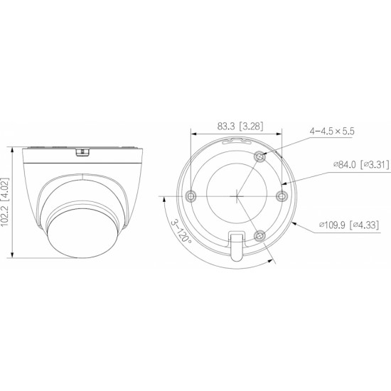 Dahua IP-КАМЕРА IPC-HDW1239DT-PV-STW Wi-Fi, Smart Dual Light Active Deterrence - 1080p 2.8 mm DAHUA