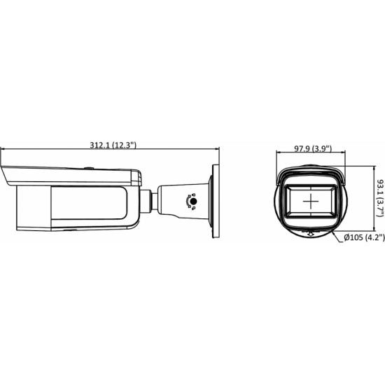 Hikvision АНТИВАНДАЛЬНАЯ КАМЕРАIP DS-2CD2663G2-IZS(2.8-12MM) ACUSENSE - 5.7 Mpx Hikvision