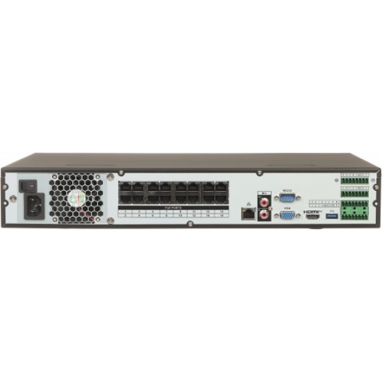 Dahua РЕГИСТРАТОР IP NVR4416-16P-EI 16 КАНАЛОВ +16-ПОРТОВЫЙ КОММУТАТОР POE WizSense DAHUA