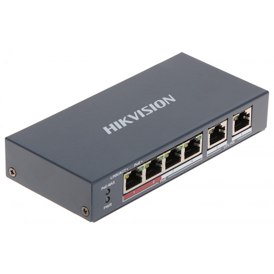 Switch PoE DS-3E0106P-E/M 6-PORTU Hikvision