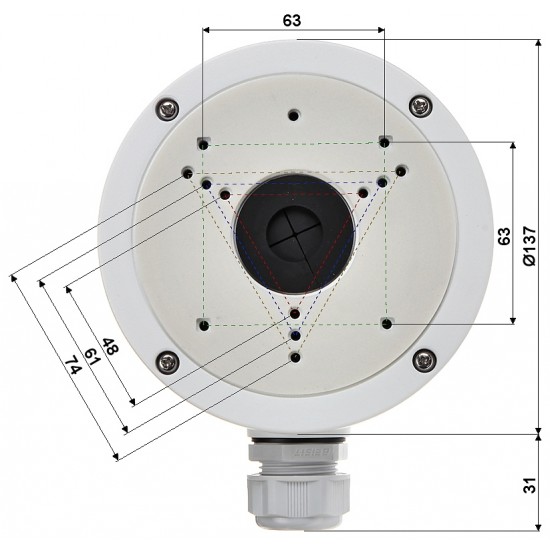 РУКОЯТКА ДЛЯ ШАРООБРАЗНЫХ КАМЕР DS-1280ZJ-S Hikvision